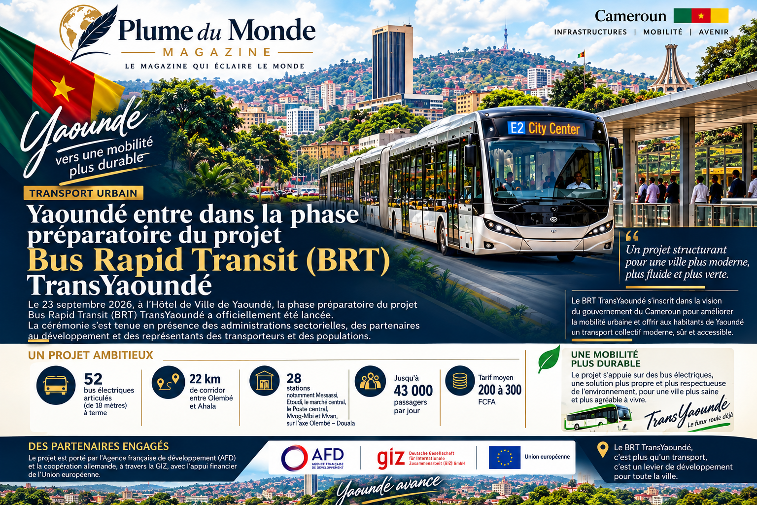 ??CAMEROUN | TRANSPORT URBAIN — YAOUNDÉ —TRANSYAOUNDÉ
