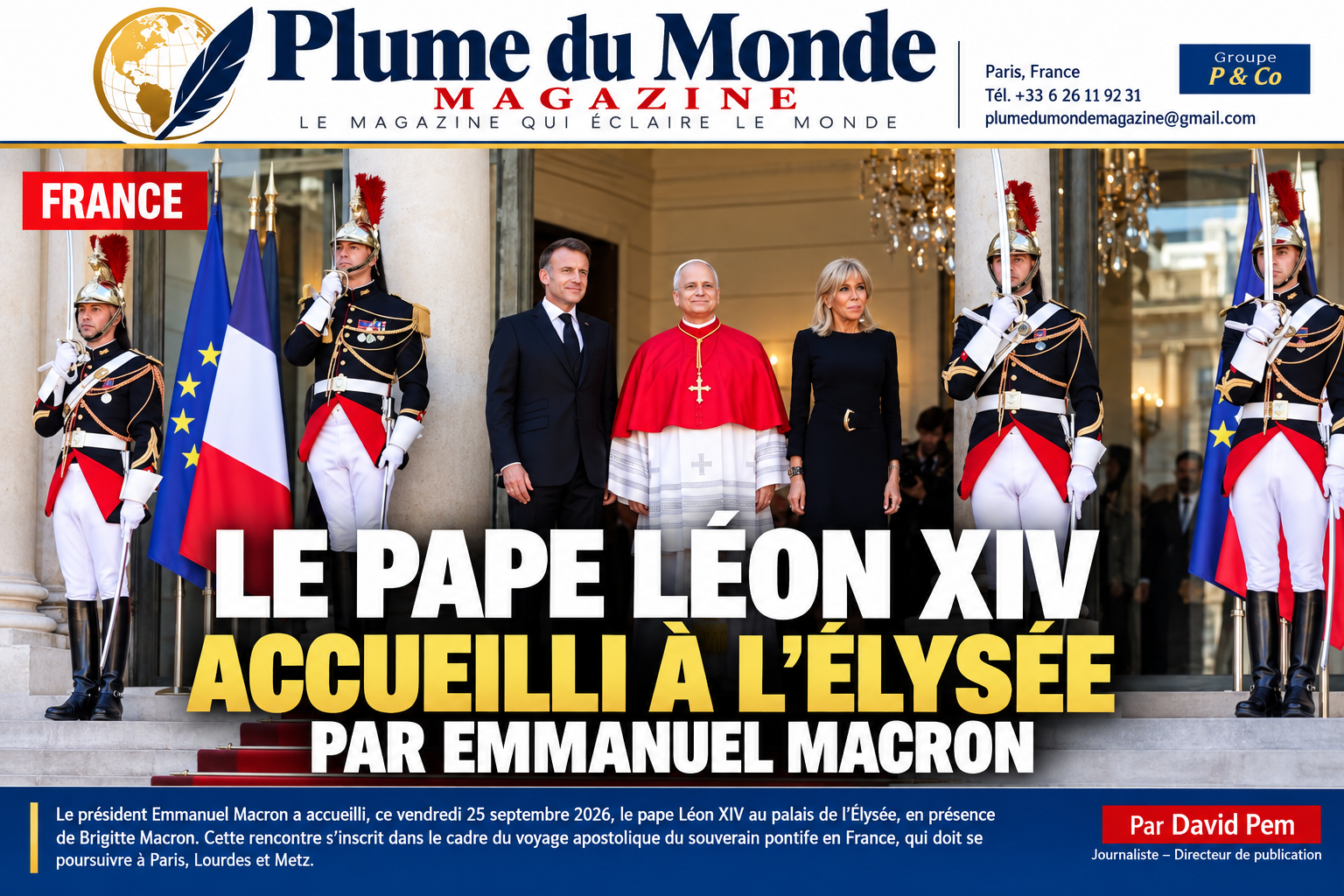 FRANCE — VISITE APOSTOLIQUE