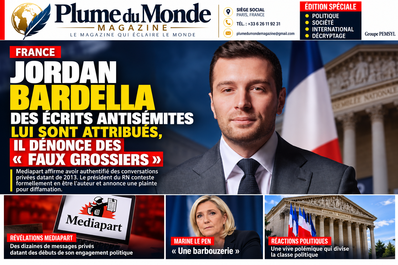 FRANCE — POLITIQUE