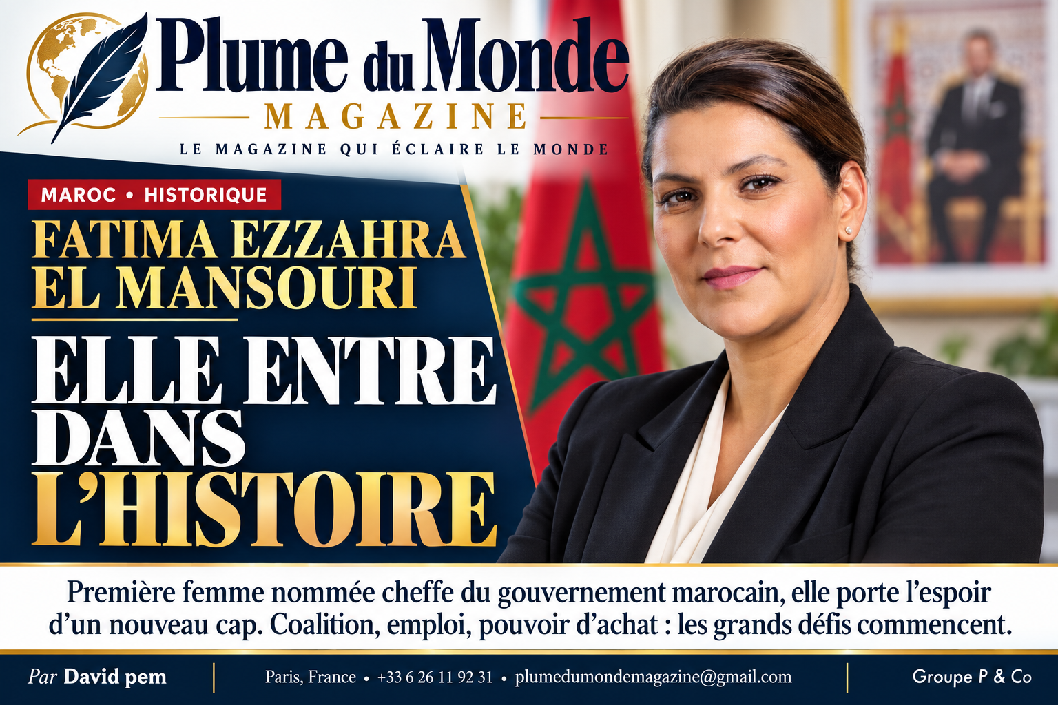 MAROC : FATIMA EZZAHRA EL MANSOURI, DE MARRAKECH AUX COMMANDES DU GOUVERNEMENT